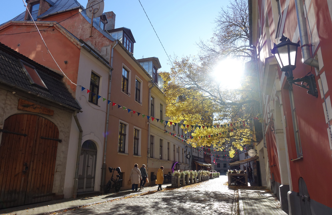 rue du centre historique de Riga